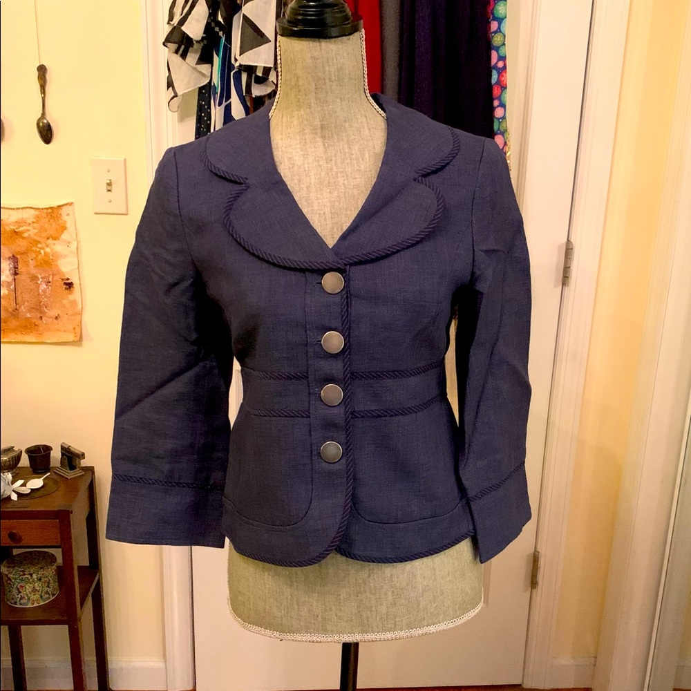 Cynthia Steffe blue jacket sz 2